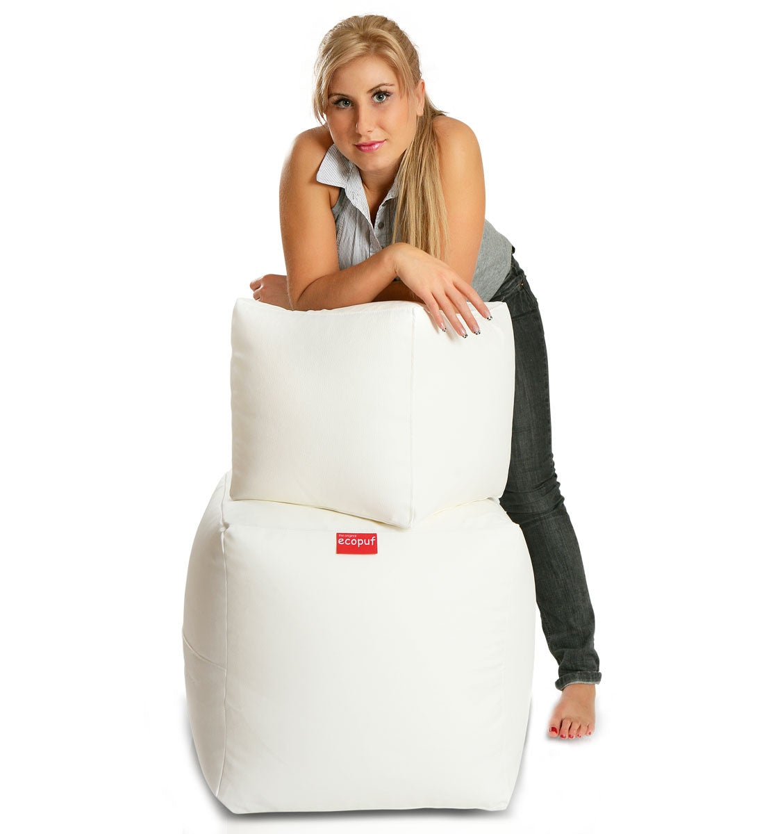 Pufa Cube Small Ekoskóra