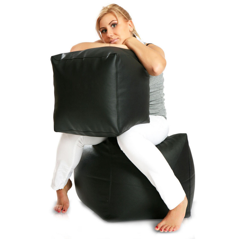 Pufa Cube Small Ekoskóra