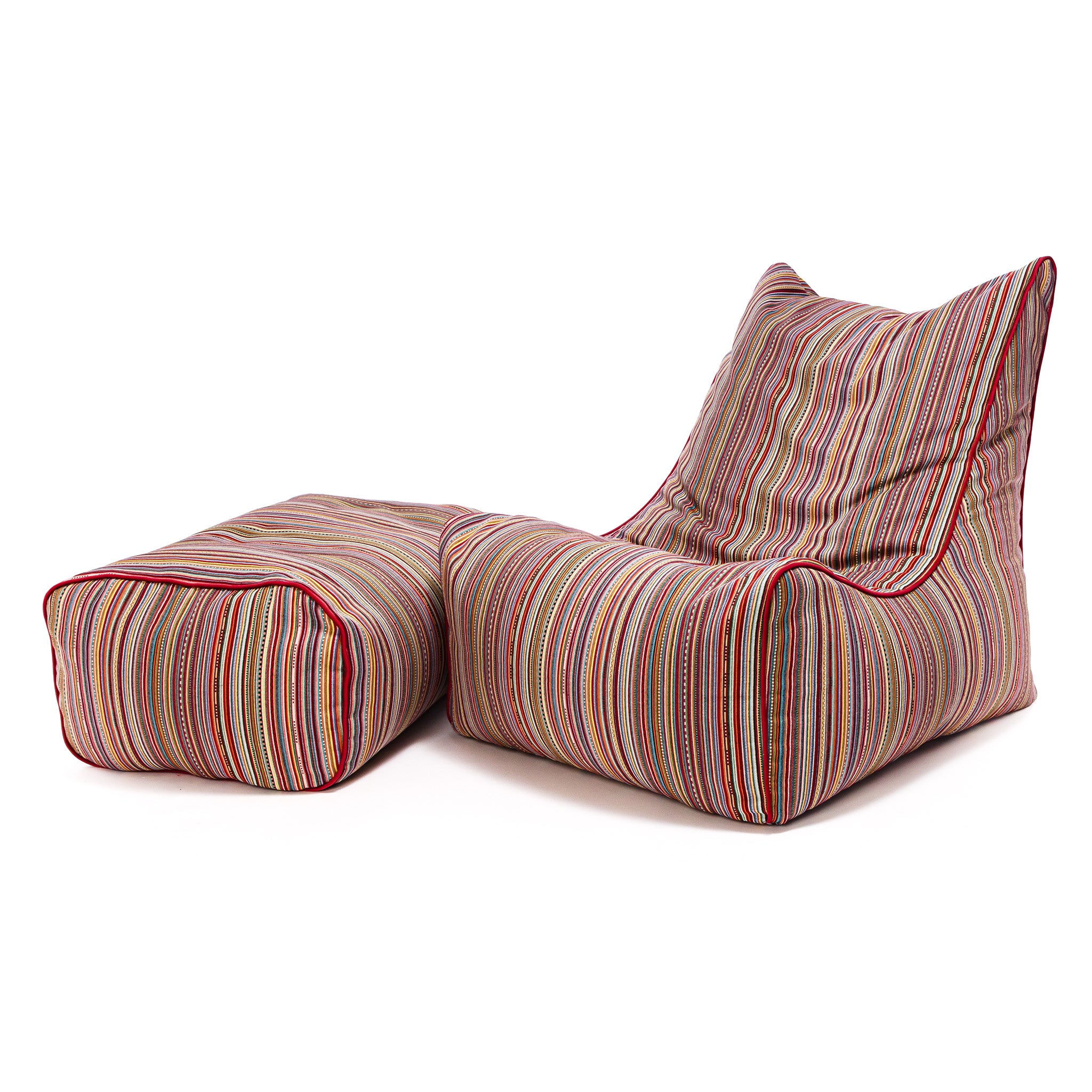 Fotel Dubaj Geo + podnóżek