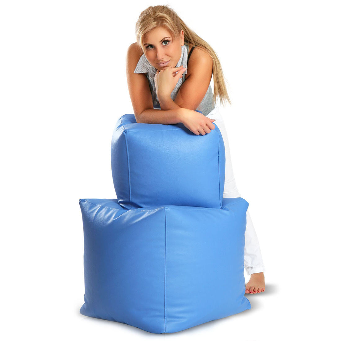 Pufa Cube Small Ekoskóra