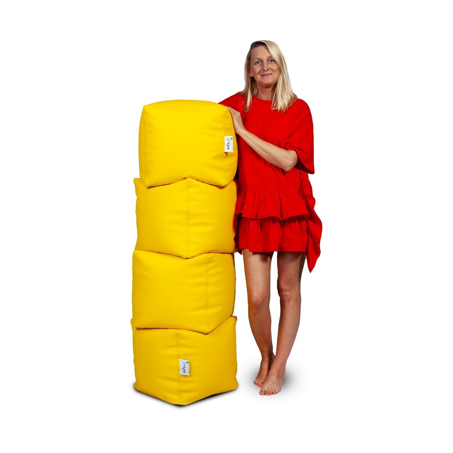 Pufa Cube Large Ekoskóra
