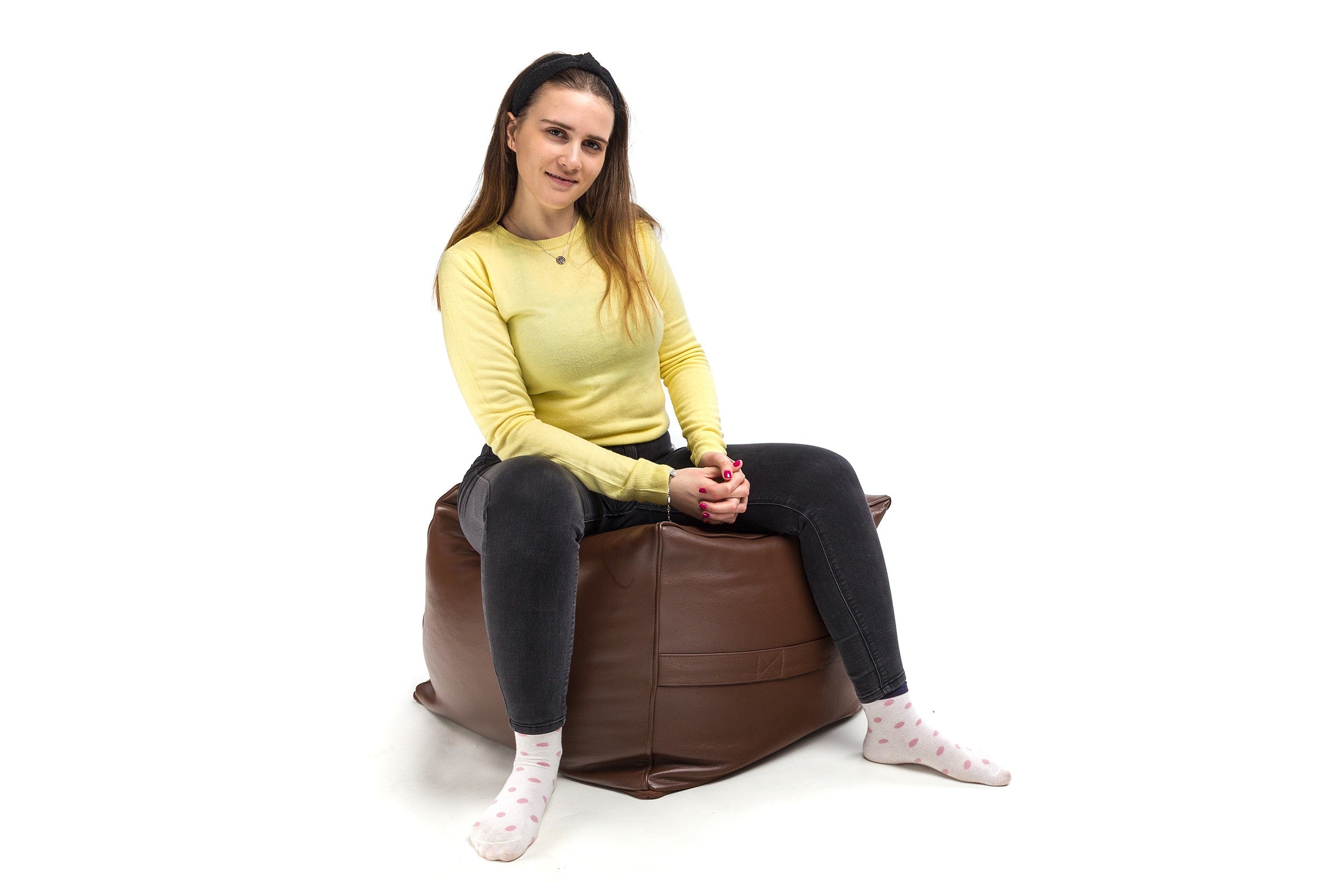 Pufa Cubo Premium Skóra Licowa