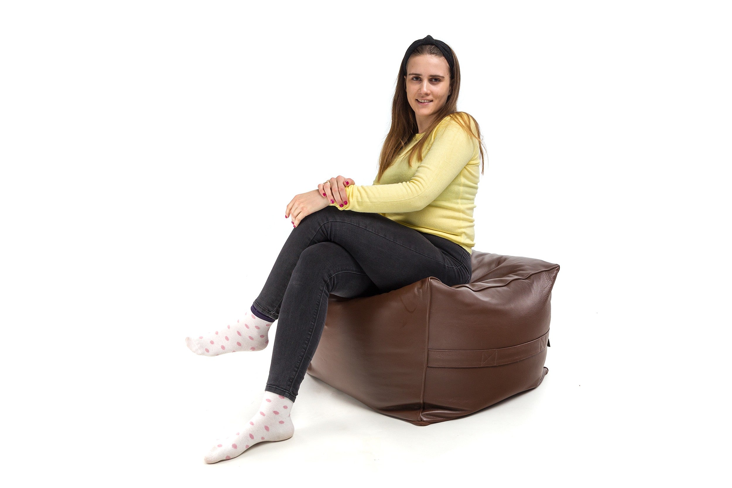 Pufa Cubo Premium Skóra Licowa