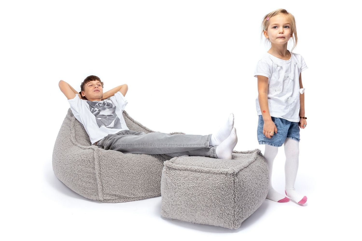Fotel Mini Keiko Bukla + podnóżek