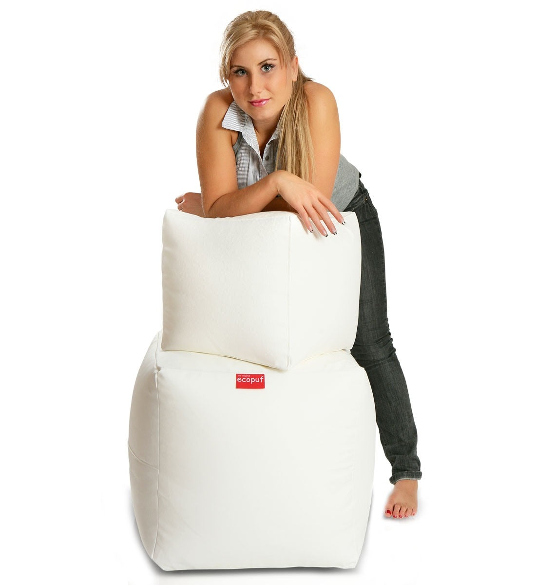 Pufa Cube Large Ekoskóra