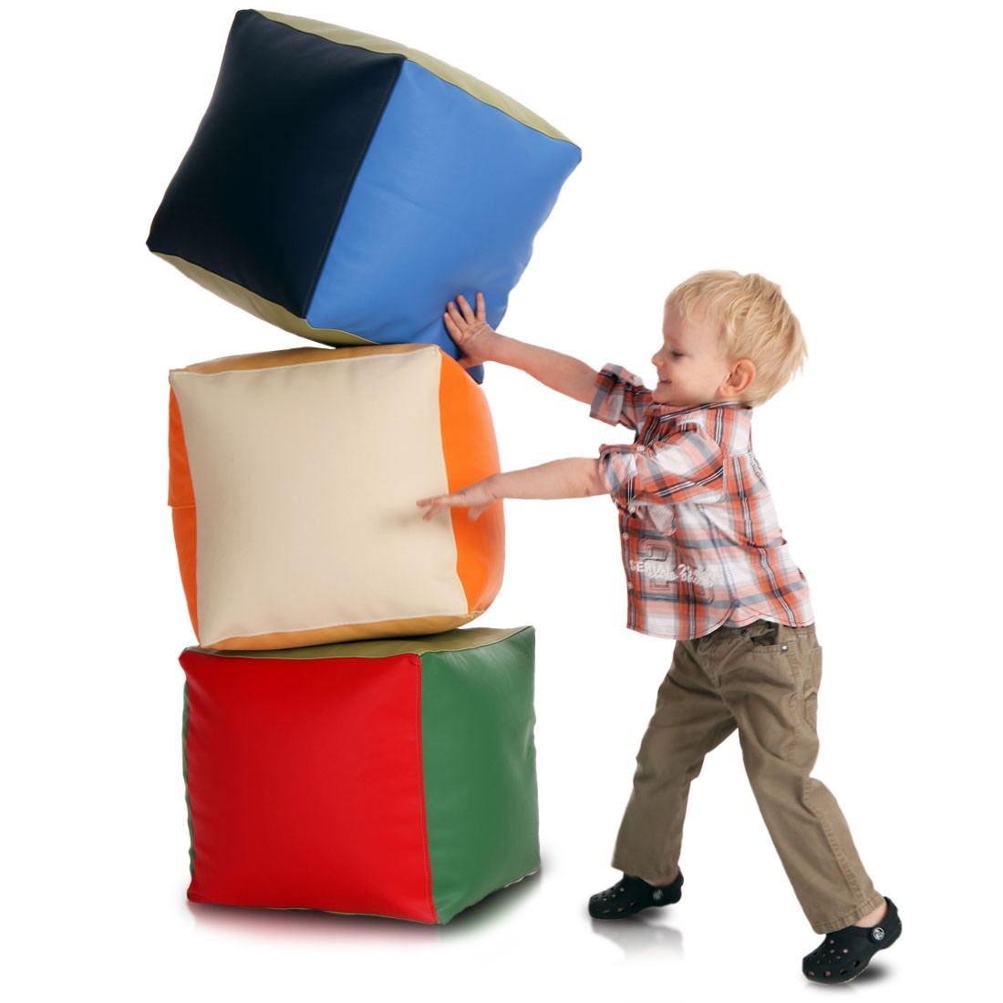 Pufa Cube Large Ekoskóra