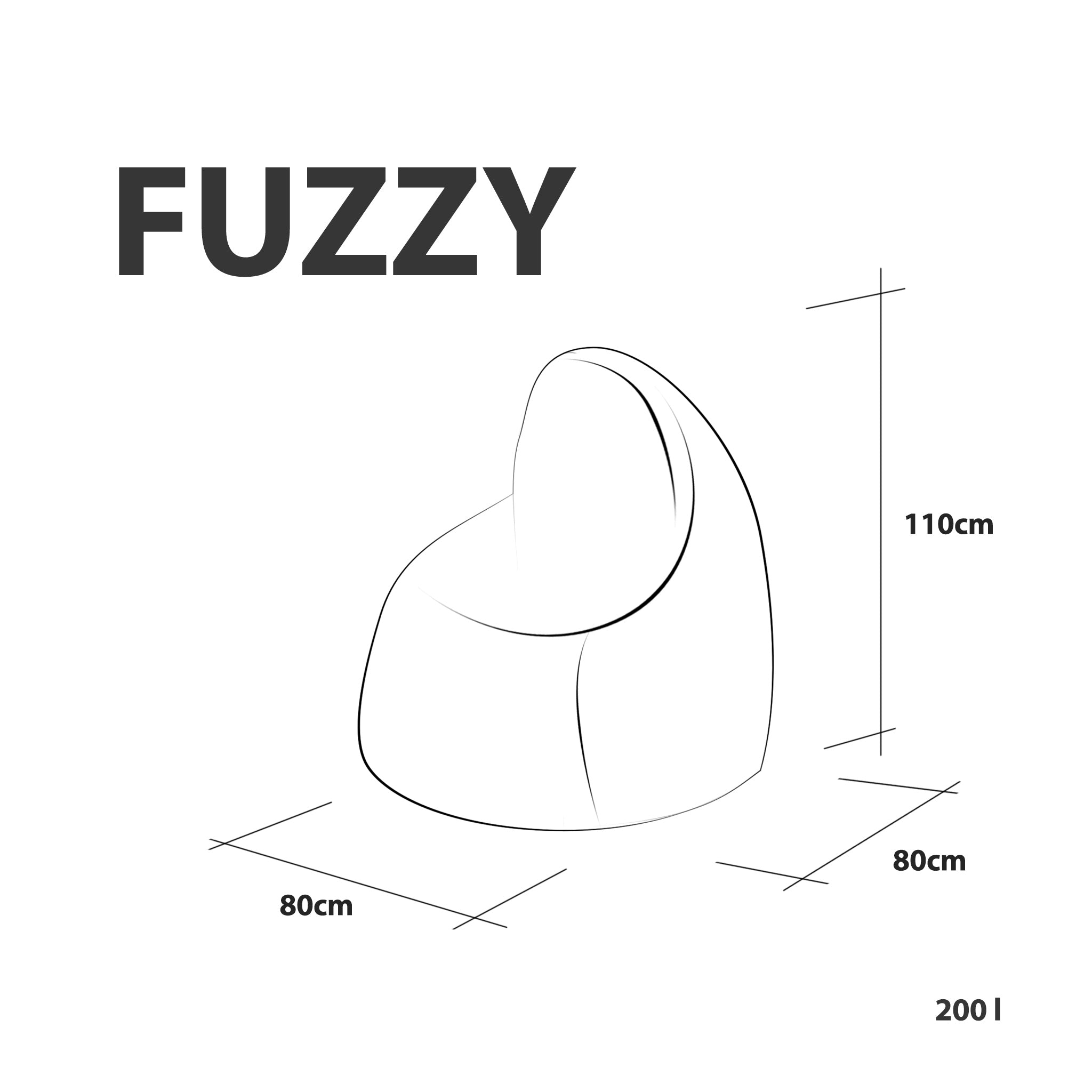 Pufa Fuzzy Poliester