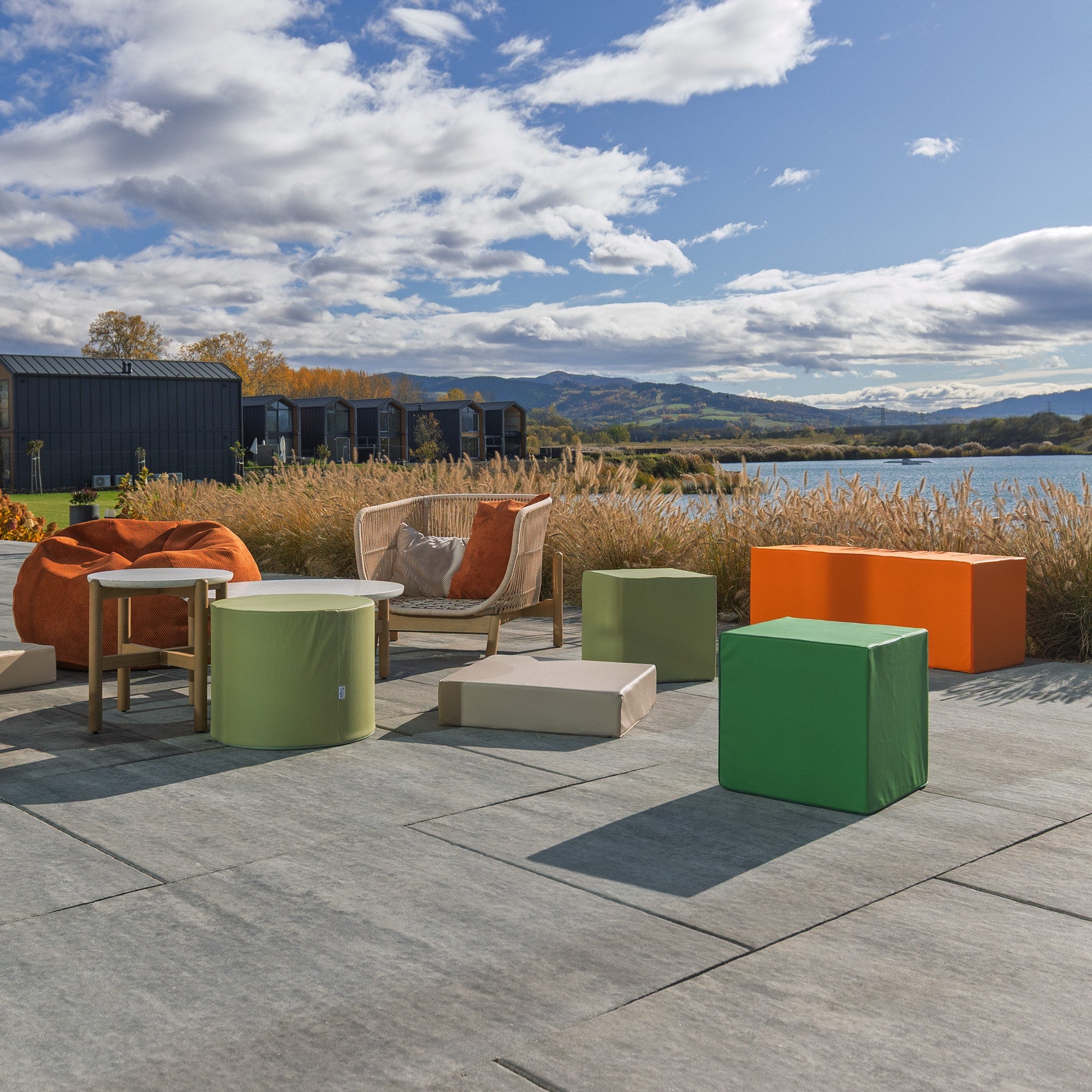 Pufa Kostka Ekoskóra