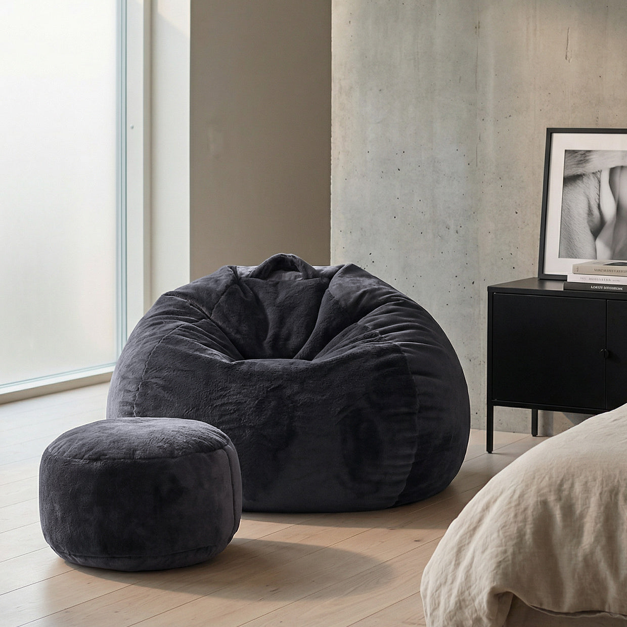 Pufa Yeti Lapit + Podnóżek