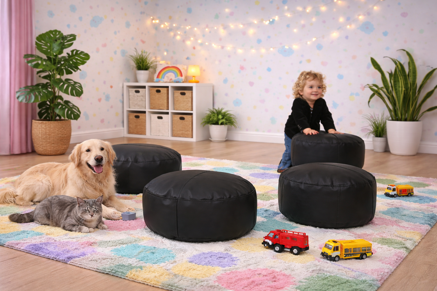 Pufa podnóżek Classic Tiny Poliester