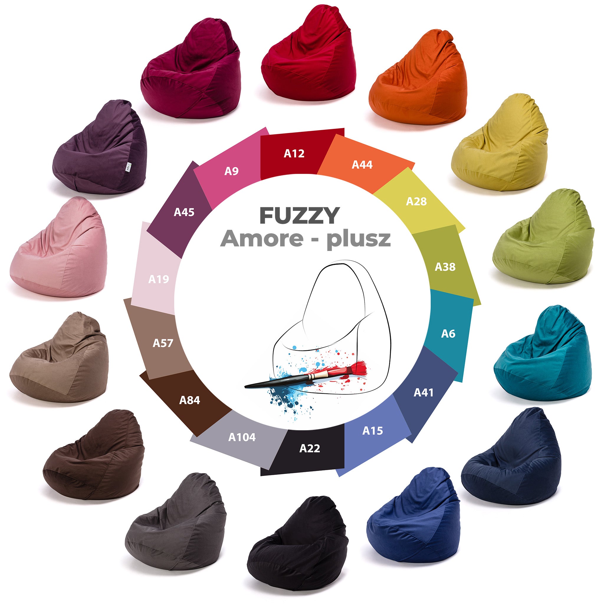 Pufa Fuzzy Amore Plusz