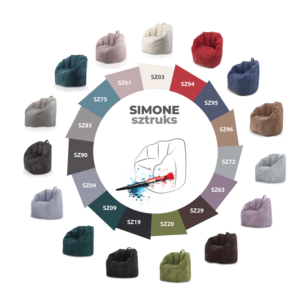 Fotel Simone Sztruks